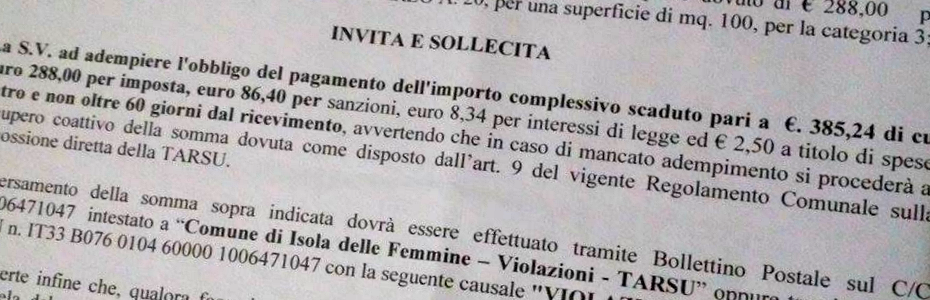 Caos all’ufficio tributi di Isola: migliaia di lettere di pagamento TARSU