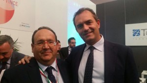 Stefano Bologna e il sindaco di Napoli De Magistris