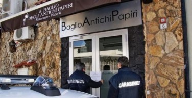 Palermo, sotto sequestro il ristorante “Il Baglio degli Antichi Papiri”