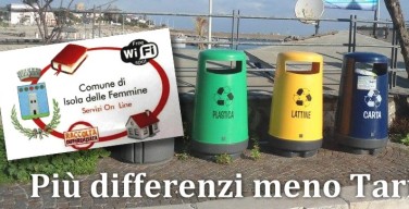 A Isola delle Femmine arriva la card della differenziata: istruzioni per l’uso