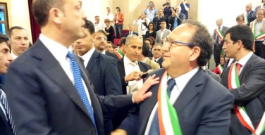 Il ministro Alfano a Isola delle Femmine per visitare Mosaicoon