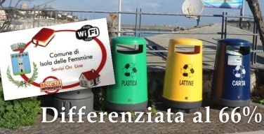 Boom differenziata a Isola delle Femmine: 66% a maggio, superato l’obiettivo di legge