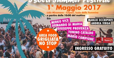 Isola Summer Festival, primo maggio in spiaggia ad Isola delle Femmine