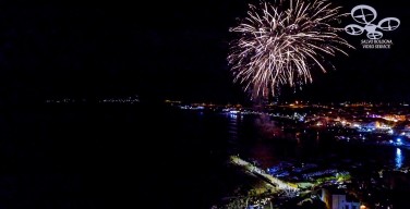 I giochi d’artificio di Isola delle Femmine visti dal drone (VIDEO)