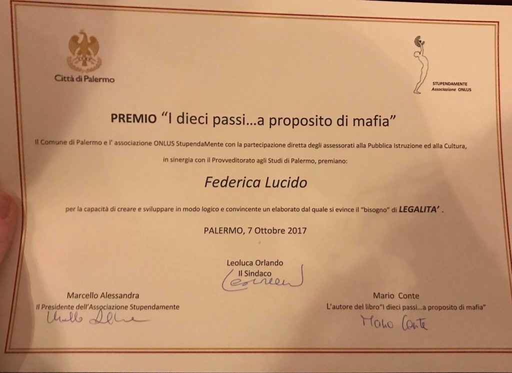 premio i dieci passi