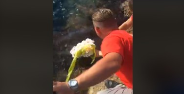 Isola delle Femmine, fiori in mare in ricordo della piccola Martina (VIDEO)