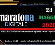 #MaratonaDigitale23maggio dal giardino della memoria “Quarto Savona Quindici” di Isola delle Femmine